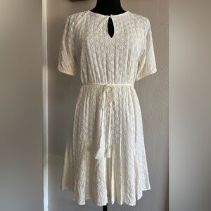 Madewell Cream Midi Dress